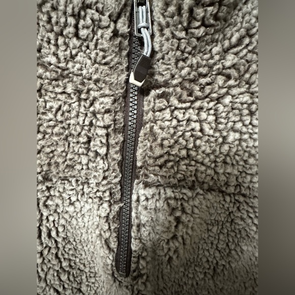 Green Tea Sherpa Fleece Jacket Womens Charcoal Gray Soft Outdoor 1/4 Zip - Picture 5 of 5